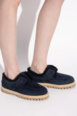 Le Silla NAVY BLUE Suede shoes