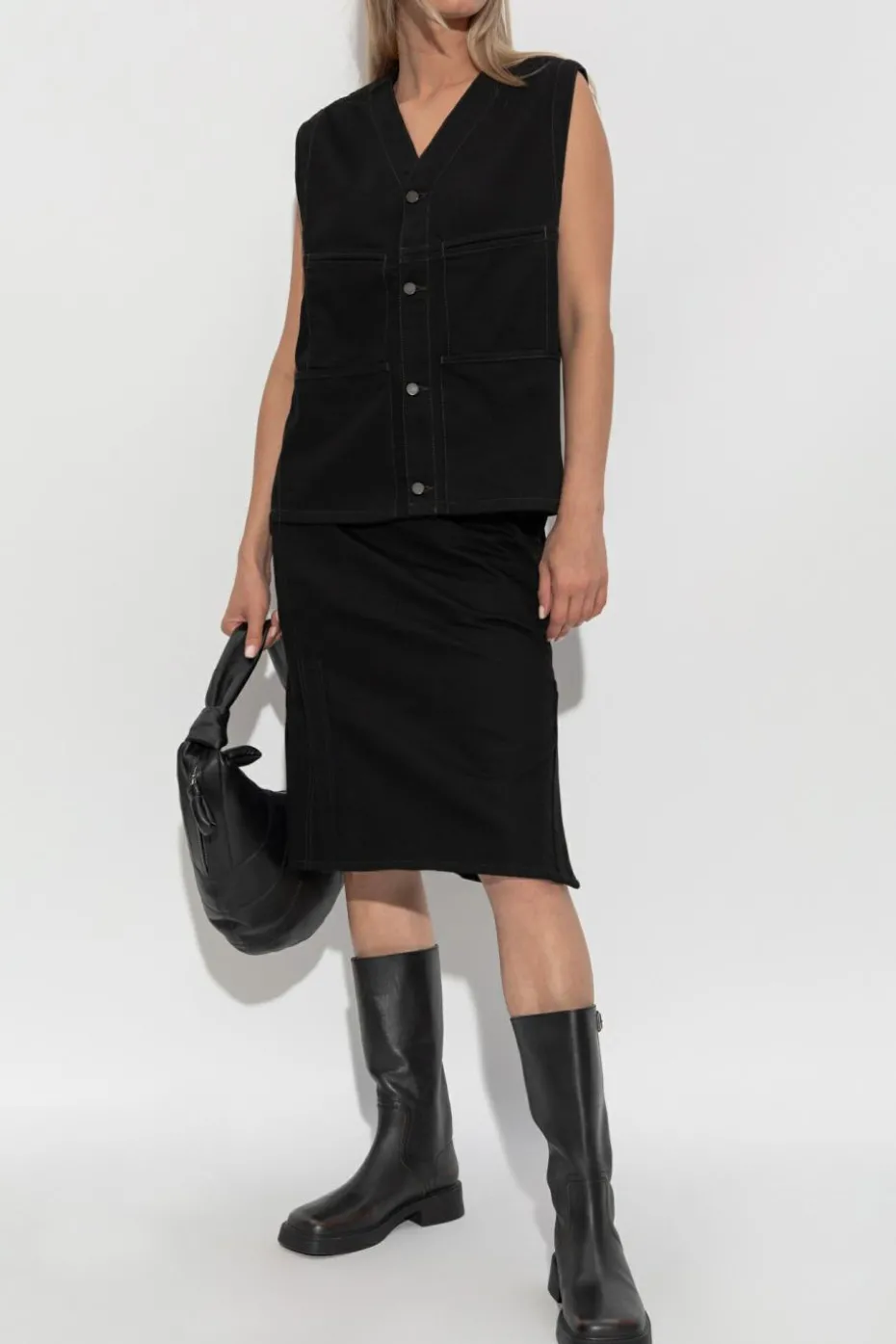 Lemaire BLACK Denim skirt