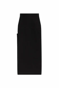 Lemaire BLACK Skirt with slit