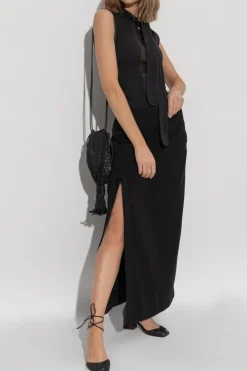 Lemaire BLACK Skirt with slit