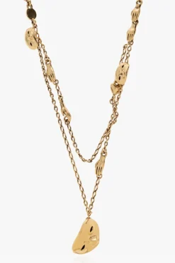 Lemaire GOLD āEstampeā brass necklace