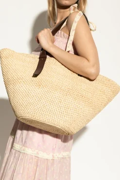 LIÉ STUDIO beige "Bianca" shopper bag