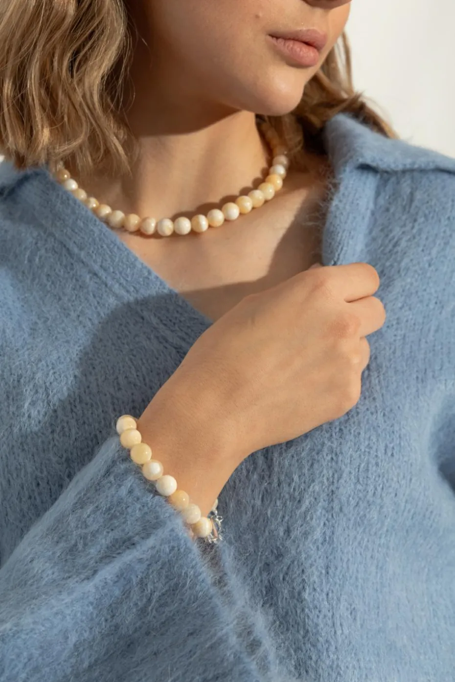 LIÉ STUDIO beige Bracelet 'The Mary'