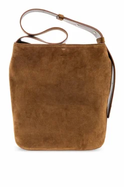 LIÉ STUDIO BROWN Suede The Norma shopper bag