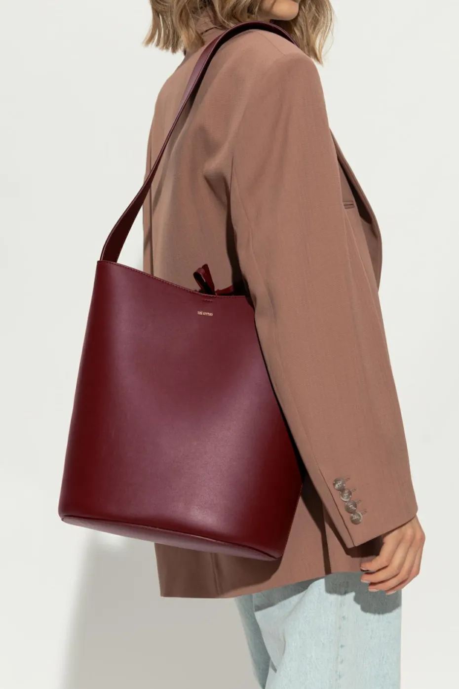 LIÉ STUDIO BURGUNDY Lie Studio 'The Norma' shopper bag