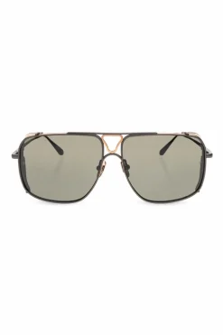 Linda Farrow BLACK āEnzoā sunglasses