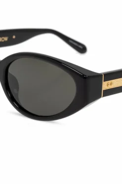 Linda Farrow BLACK Sunglasses Lyra