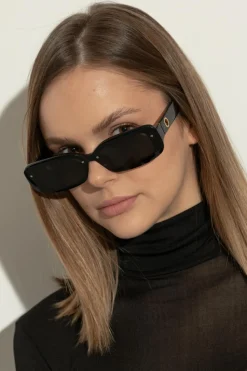 Linda Farrow BLACK Sunglasses