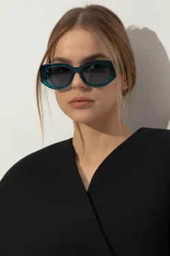 Linda Farrow BLUE Sunglasses