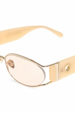 Linda Farrow cream Sunglasses