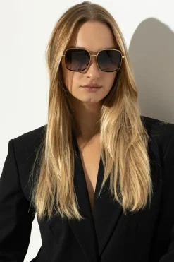 Linda Farrow GOLD Sunglasses