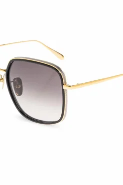 Linda Farrow GOLD Sunglasses