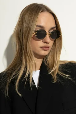 Linda Farrow GOLD Sunglasses