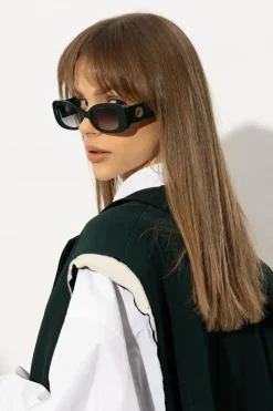 Linda Farrow GREEN ‘Lola’ sunglasses