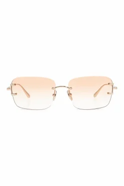 Linda Farrow ORANGE Sunglasses `Sasha`