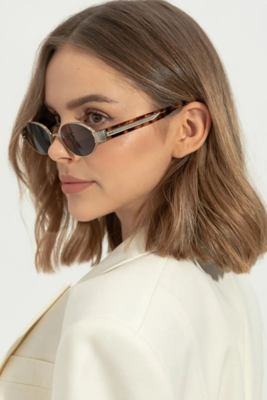 Linda Farrow SILVER Sunglasses