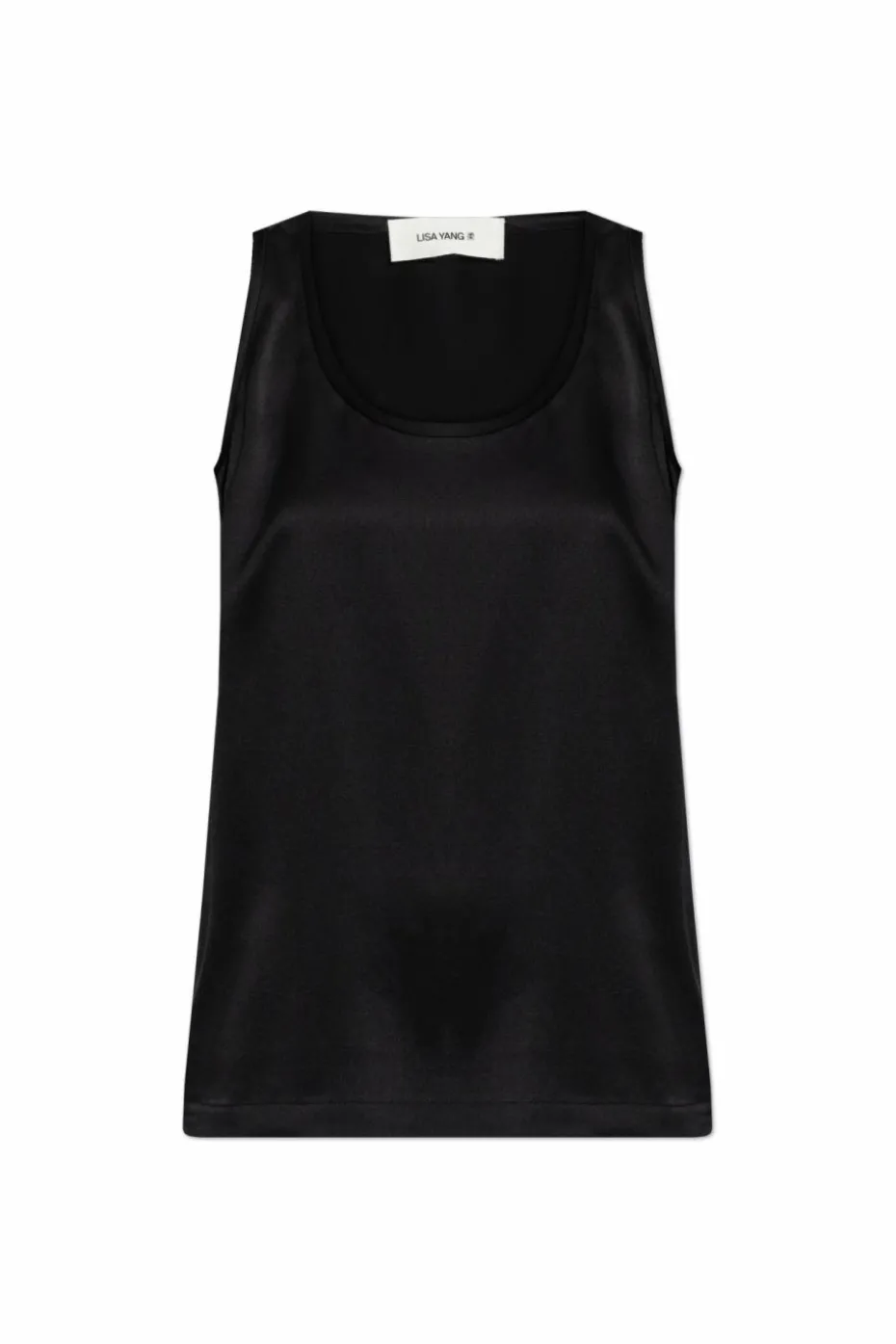 Lisa Yang BLACK Sleeveless silk top