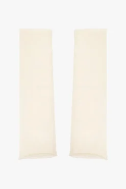 Lisa Yang cream ‘Aspen’ fingerless gloves