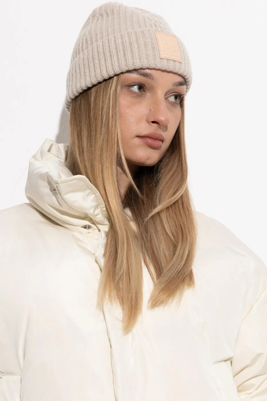 Loewe beige Cashmere hat