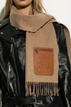 Loewe beige Scarf with pocket