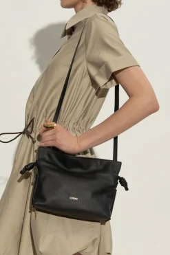 Loewe BLACK Handbag `Flameno Medium`
