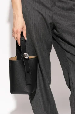 Loewe BLACK Handbag "Pebble Mini"