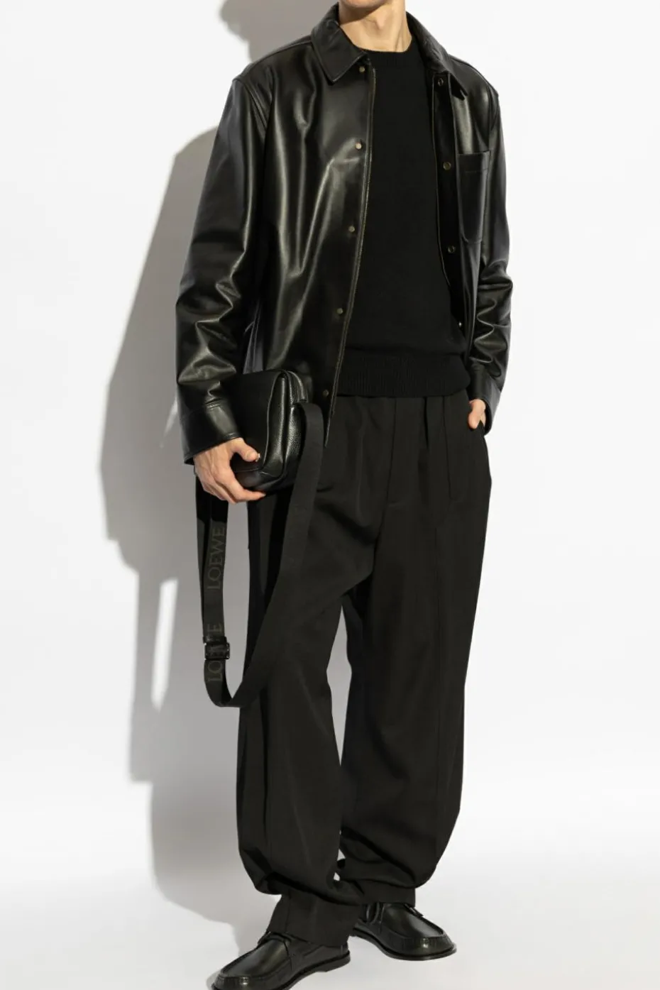 Loewe BLACK Leather shirt