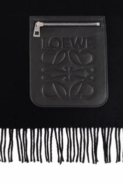 Loewe BLACK Scarf with pocket