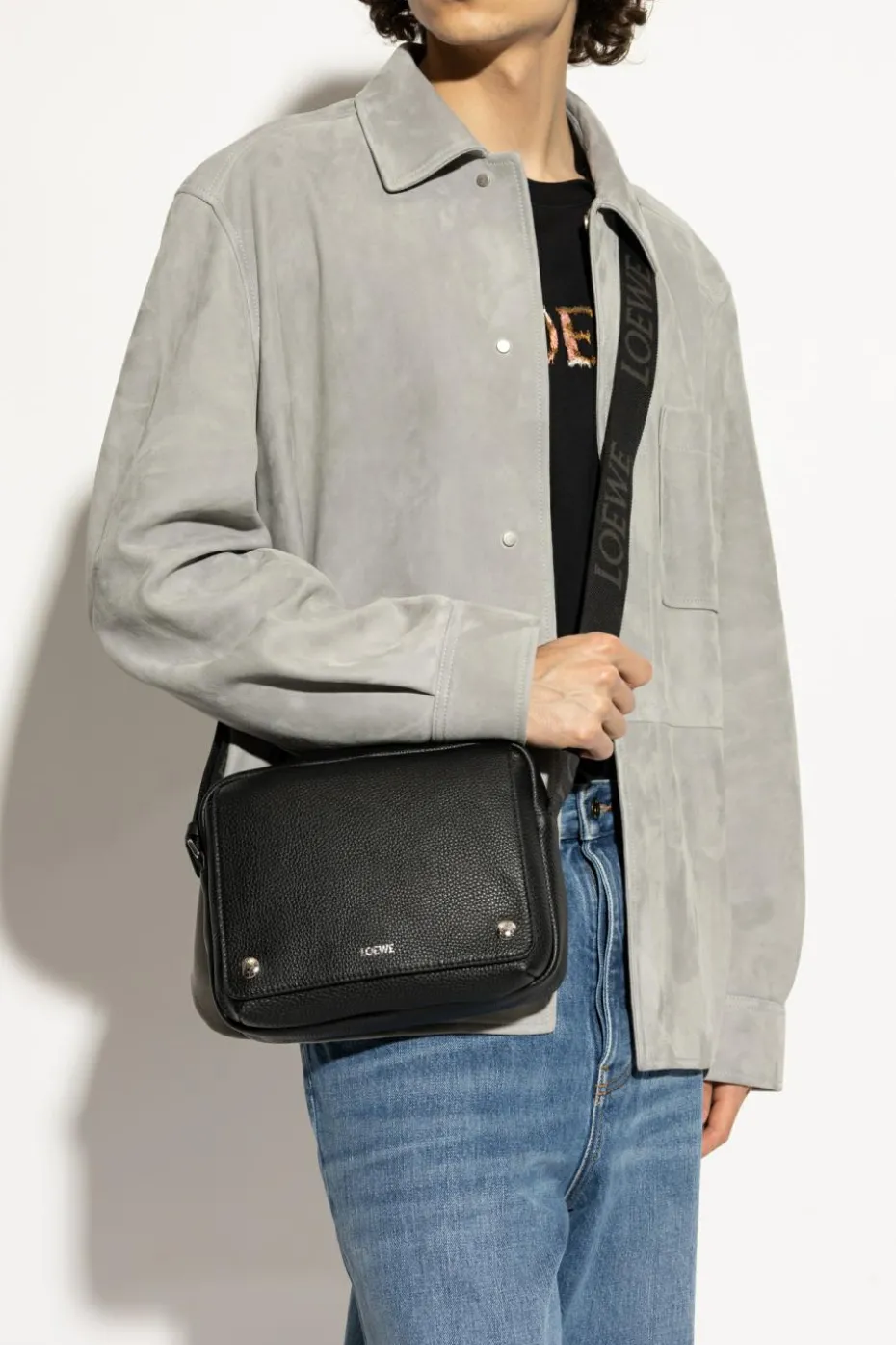 Loewe BLACK Shoulder bag "Pebble Medium"