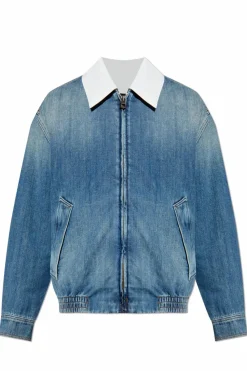 Loewe BLUE Denim jacket with collar
