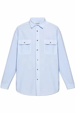 Loewe BLUE Shirt with pockets