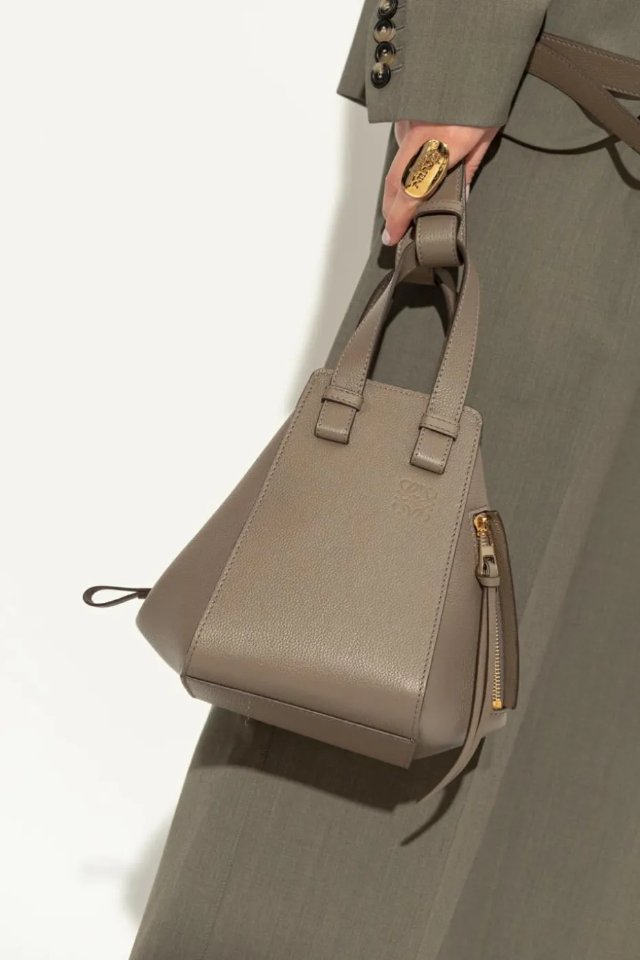 Loewe BROWN Handbag `Compact Hammock`