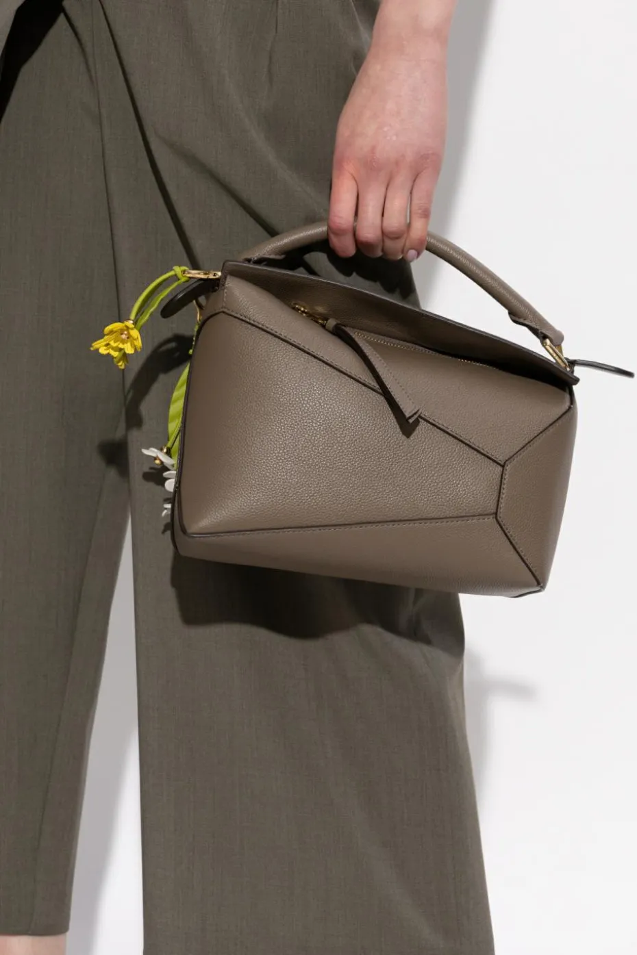 Loewe BROWN Handbag `Small Puzzle`