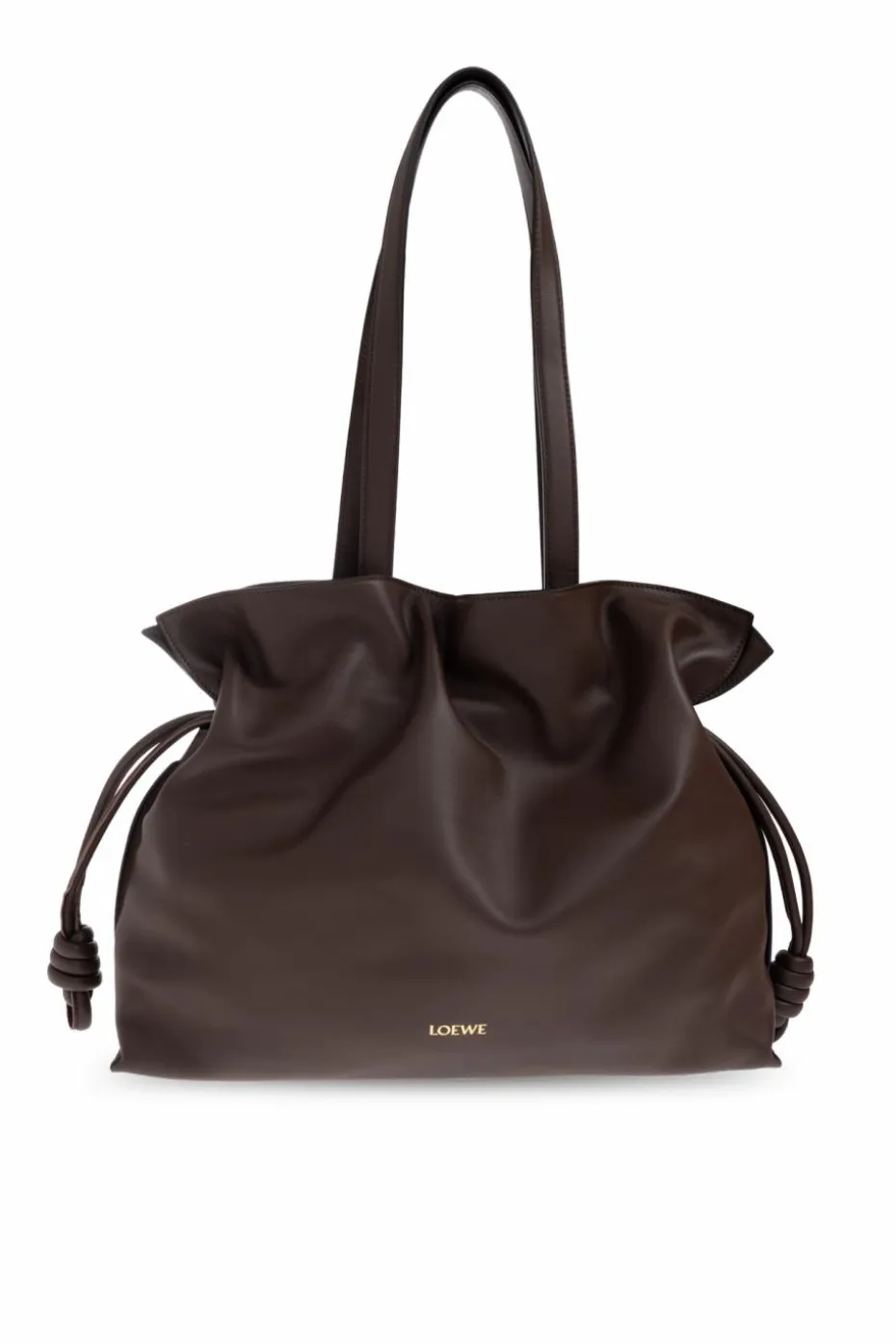 Loewe BROWN Shoulder bag `Flamenco Large`