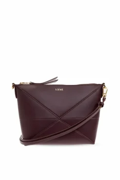 Loewe BURGUNDY Bag Puzzle Fold