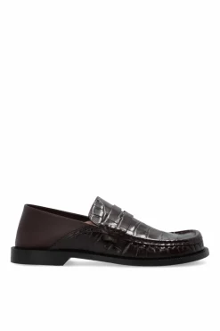 Loewe BURGUNDY 'Campo' loafers