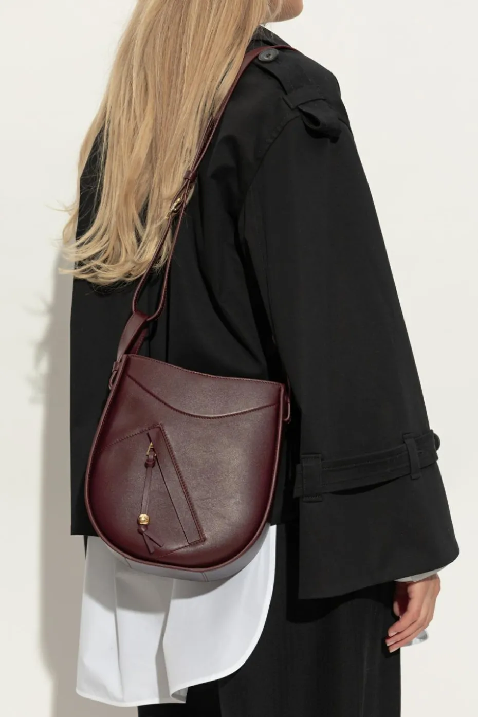 Loewe BURGUNDY Handbag Hammlock Slice