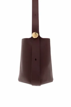 Loewe BURGUNDY āMedium Pebbleā shoulder bag