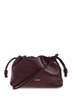Loewe BURGUNDY Shoulder bag "Flamenco Medium"