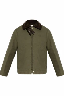 Loewe GREEN Jacket with collar
