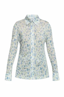 Loewe light blue Shirt with floral motif