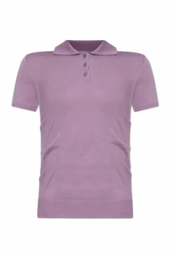 Loewe PURPLE Polo with logo
