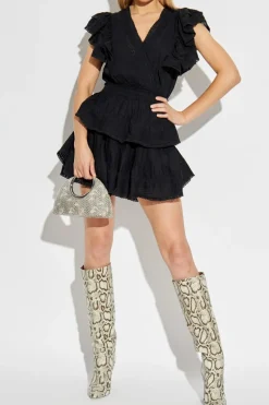 LoveShackFancy BLACK Dress `Gwen`
