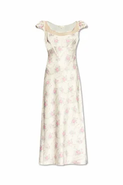 LoveShackFancy cream Dress Rose
