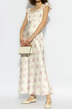 LoveShackFancy cream Dress Rose