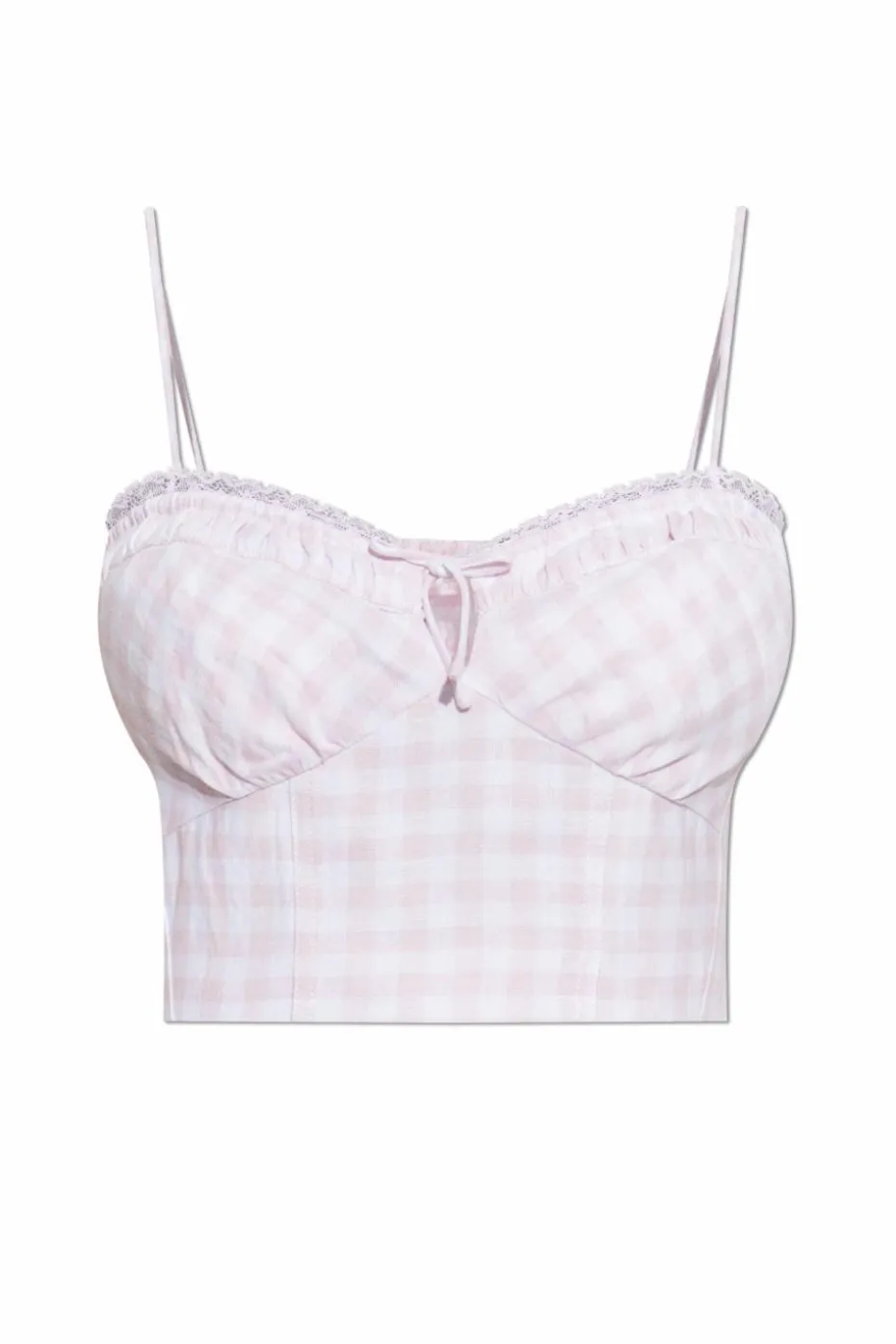 LoveShackFancy PINK Linen top "Amorana"