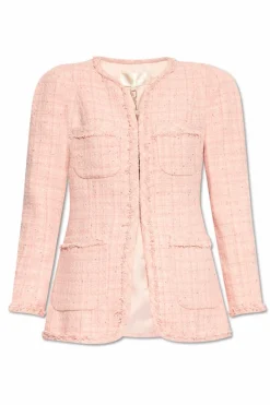 LoveShackFancy PINK Tweed blazer Adrina
