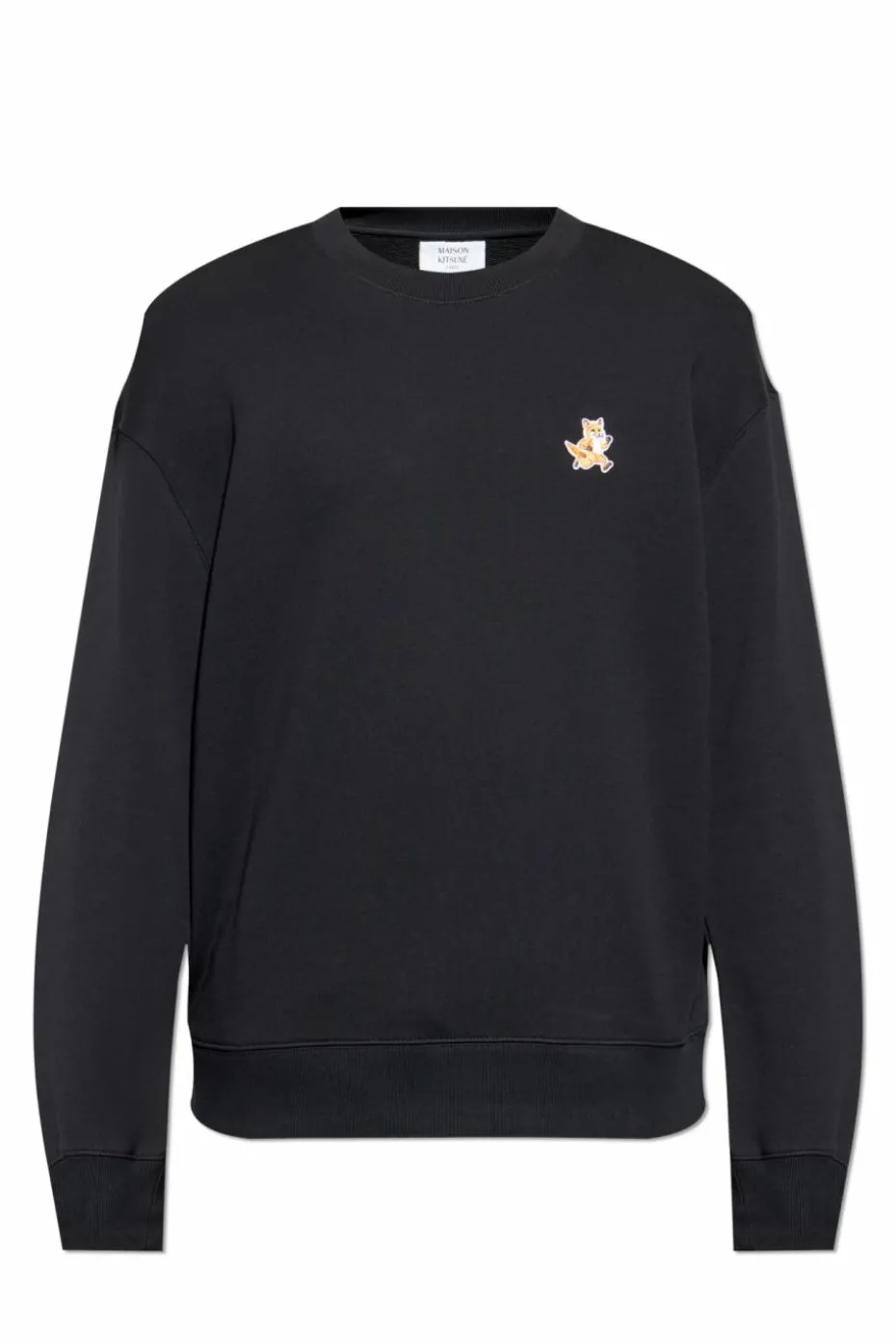 Maison Kitsuné BLACK Sweatshirt with Logo