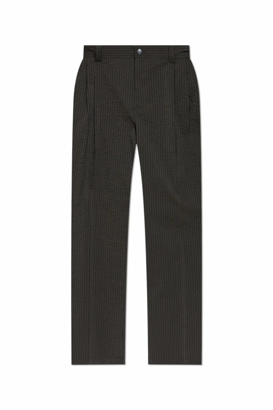Maison Kitsuné GREEN Striped Pattern Pants