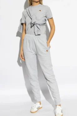 Maison Kitsuné GREY Sweatpants with logo